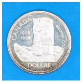 1958 Canadian Silver Commerative Dollar Coin