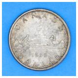 1955 Canadian Silver Dollar Coin