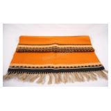 Handmade Woolen Tapestry Pattern Runner w Fringes