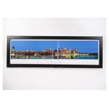 New York City Panoramic City Skyline Framed Print