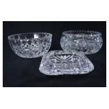 Cut Glass & Crystal Bowls & Cigar Ashtray