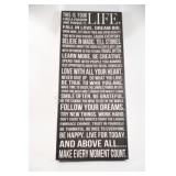 Canvas Wall Art on Stretch Frame, "Life"