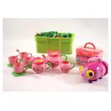 Melissa & Doug Flashlight, Tea Set, Flower Kit &