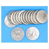 1980 - 15 x Canada Dollar Coins