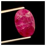 $9,700 - 4.85 ct Cert. Red Ruby Gem (untreated)