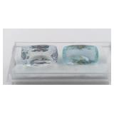 $15,550 App. - 18.83ct Cert. Aquamarine Gem Pair