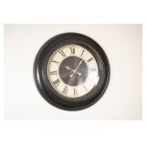 Retta Wall Clock in Antique Gold and Black