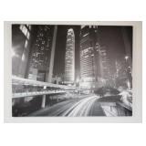 Hong Kong Skyline at Night Canvas Wall Art Print