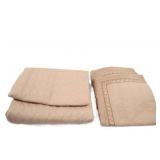 Microfiber Reversible Quilt Coverlet Set w Shams