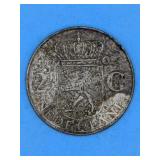 1962 Netherlands 2 1/2 Gulden Silver Coin.