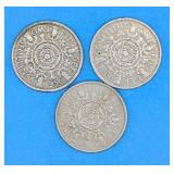 1956, 1959 & 1966 Great Britain Shillings Coins