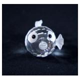 Swarovski Crystal Blow Fish Figurine- Damaged