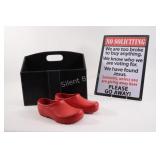 Leather Bond Magazine Holder, Signage & Clogs