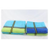 Four Large Egyptian Cotton Beach Towels