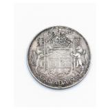 1950 Canada Fifty Cent Silver Coin