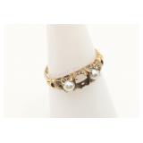 10K Yellow Gold w Pearls Ladies Ring