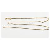 750 Yellow Gold Chain Link Necklace