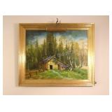 Original Signed Oil on Canvas "Paul" Landscape Art