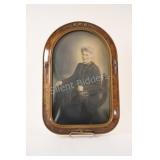 Victoria Hand Painted Bubble Glass Frame Portrait