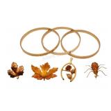 Costume Jewelry Bangles & Brooches