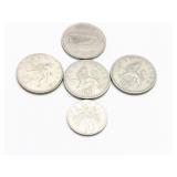 United Kingdom 10 Pence Coins.