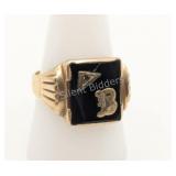 10k Gold Hematite & Diamond 