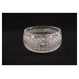VTG Crystal Bowl w Diamond Pattern & Starbust