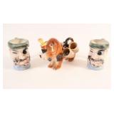 Japan - Hound Dog w Mini Mugs, Character Jugs