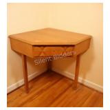 Art Deco Fruitwood Corner Vanity / Desk