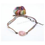 Natural Rhodonite & Jasper Wrap Bracelet