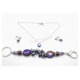 Costume Jewellery Necklace, Earrings & Bracelet
