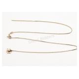 10K Yellow Gold & Diamond Necklace - Damaged