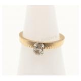 14K Yellow Gold & Diamond 0.25ct Ring