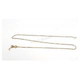 10K Yellow Gold Chain Link Necklace - Damaged