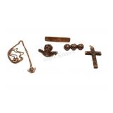 Victorian Sterling Brooches & Pendant Necklaces