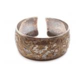 Sterling Silver Engraved Cuff Bracelet