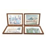 Regine Dapra , Austrian Set of Framed Prints