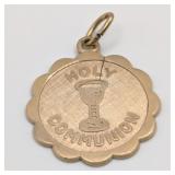 10K Yellow Gold Holy Communion Pendant