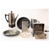 VTG Electric Percolator, Toaster & Bakeware