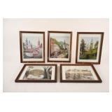 Regine Dapra , Austrian Set of Framed Prints