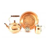 Copper Platter, Hungary Twin Bell Clock, Kettle