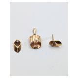 10K Yellow Gold & Diamond Pendant Set - Damaged