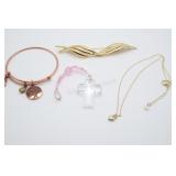 Costume Jewellery Necklace, Bracelet, Brooch