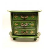 Wooden Hand Painted Musical Jewelry Box
