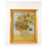 Vincent Van Gogh "Sunflowers" Framed Print Artwork