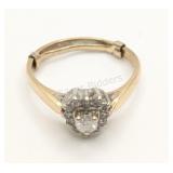 10K White & Yellow Gold w 0.25 ct Diamond Ring