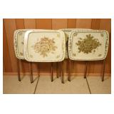 VTG Set of Metal Folding TV Trays