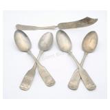 19th -20th Century Nevada Silver Cutlery