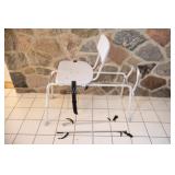 Aluminum Shower Chair with Backrest & Grabber Tool