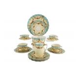 VTG Hand Painted Bone China Dessert Set